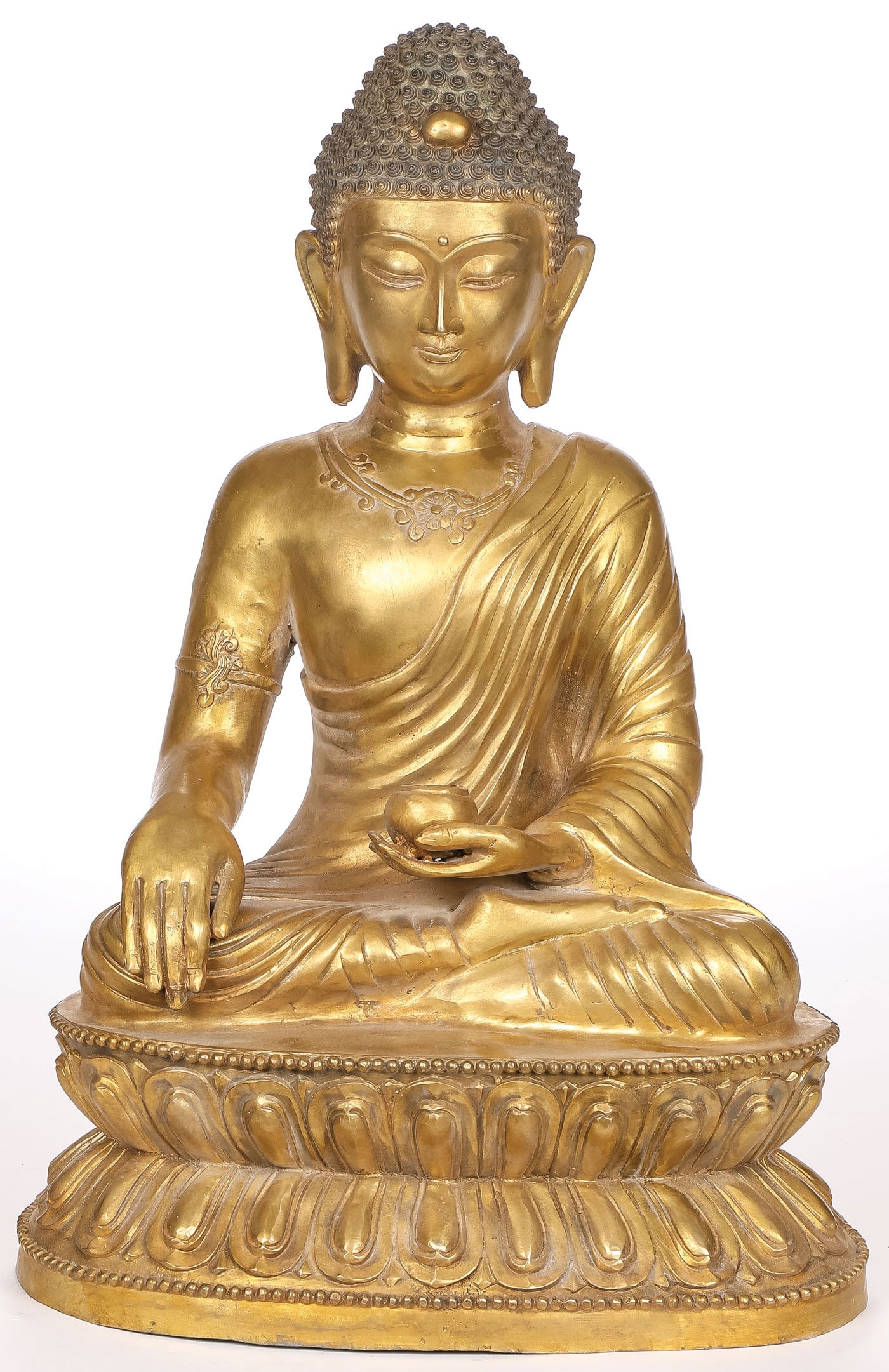 LARGE GILT BRONZE BUDDHA (1 of 3)