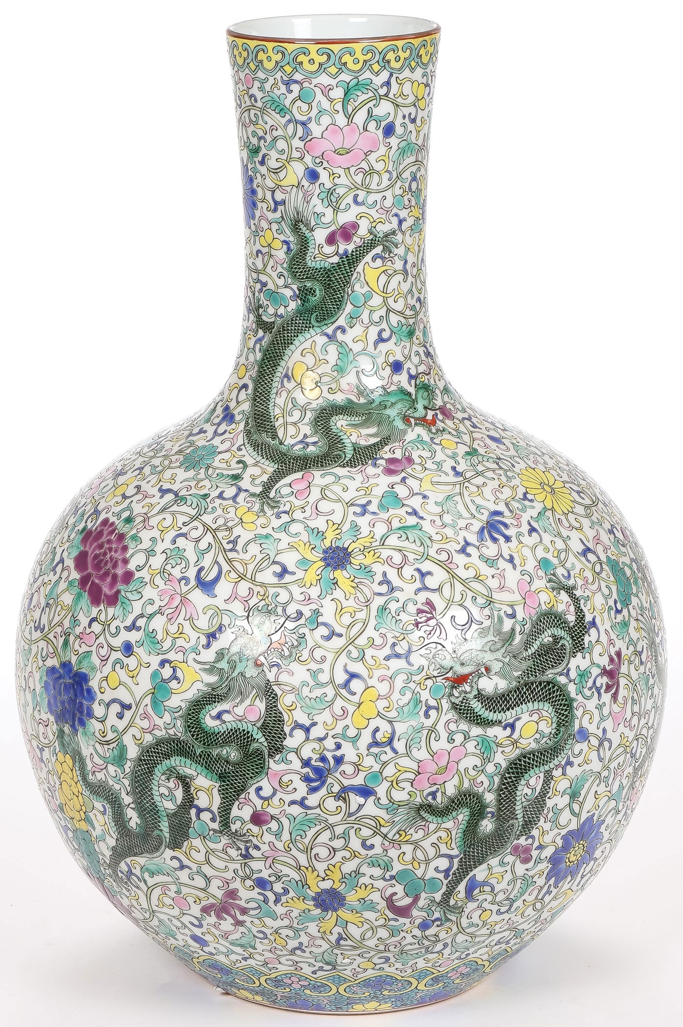 LARGE CHINESE DRAGON VASE (1 of 5)