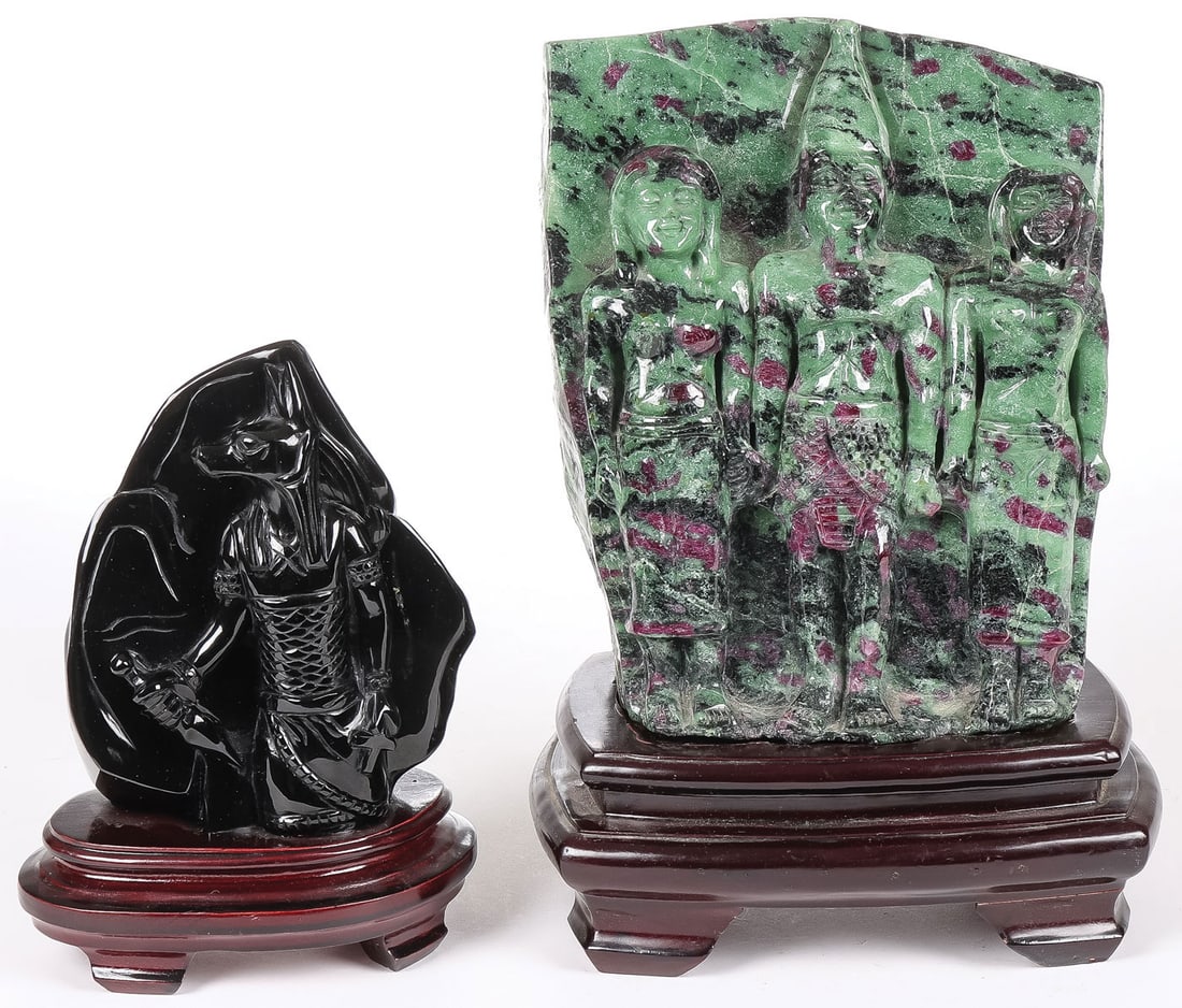 CHINESE CARVED EGYPTIAN GROUP (1 of 3)