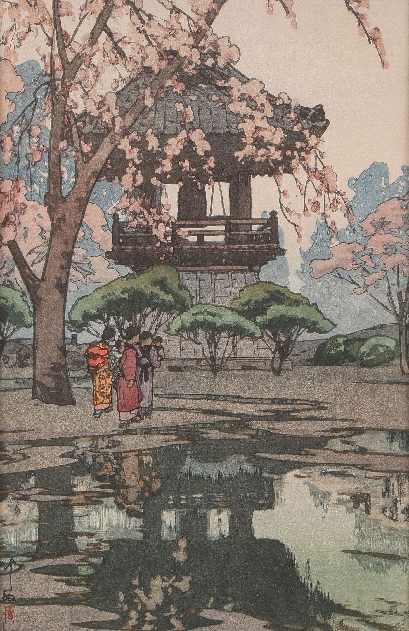 HIROSHI YOSHIDA WOOD BLOCK PRINT & ANOTHER (1 of 6)