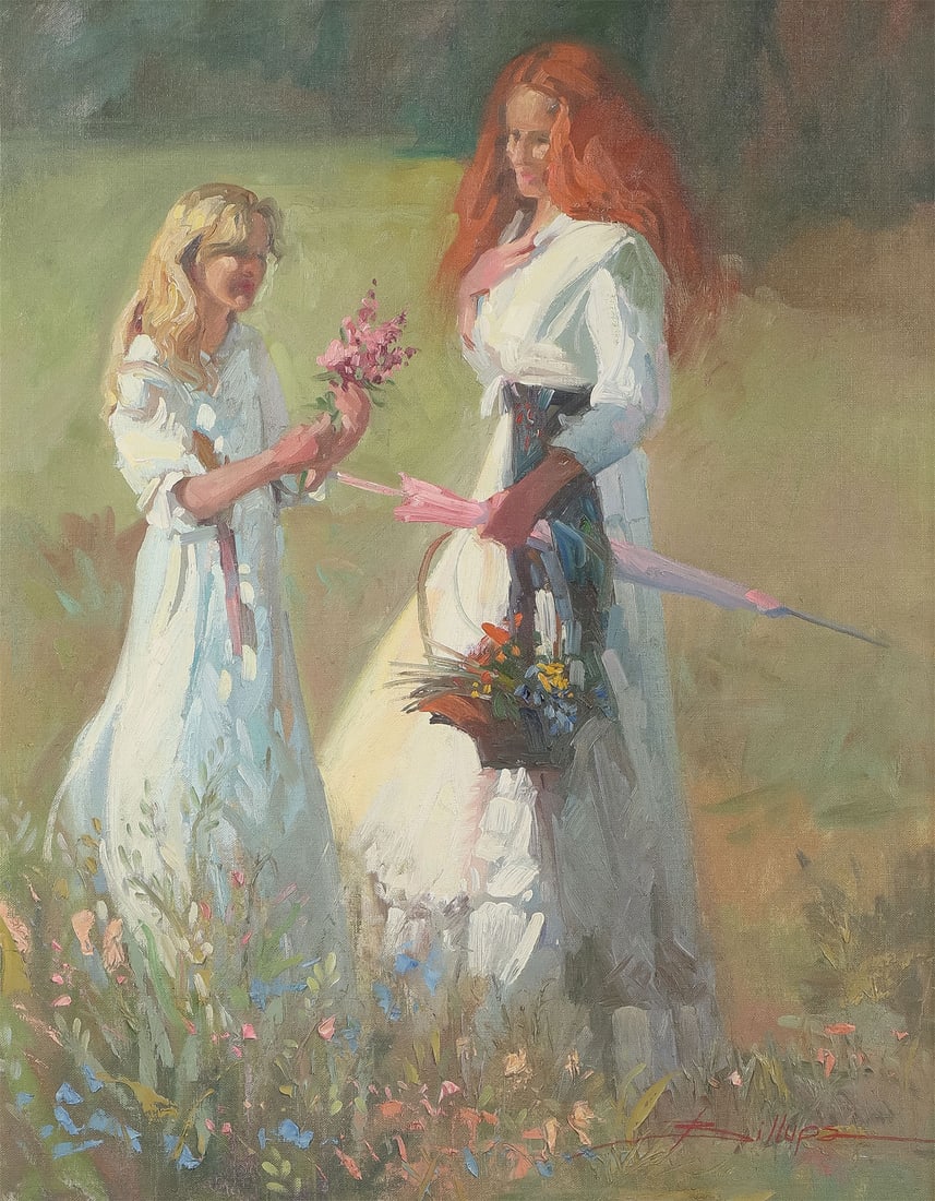 GOOD SIGNED AMERICAN IMPRESSIONIST PAINTING (1 of 4)