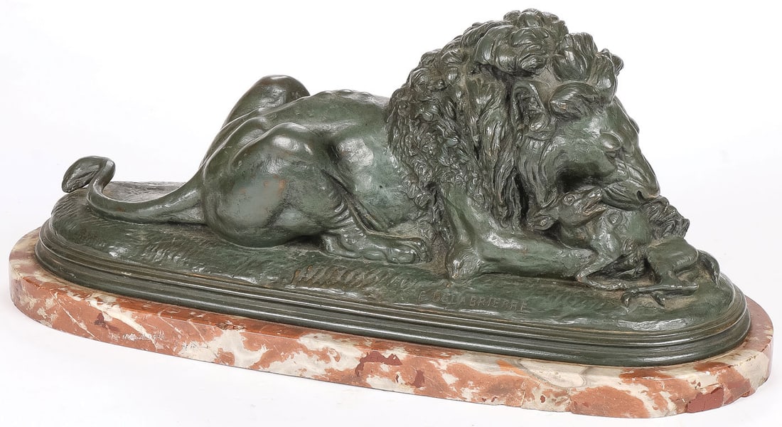 GOOD FRENCH ANIMALIER SIGNED BRONZE (1 of 4)