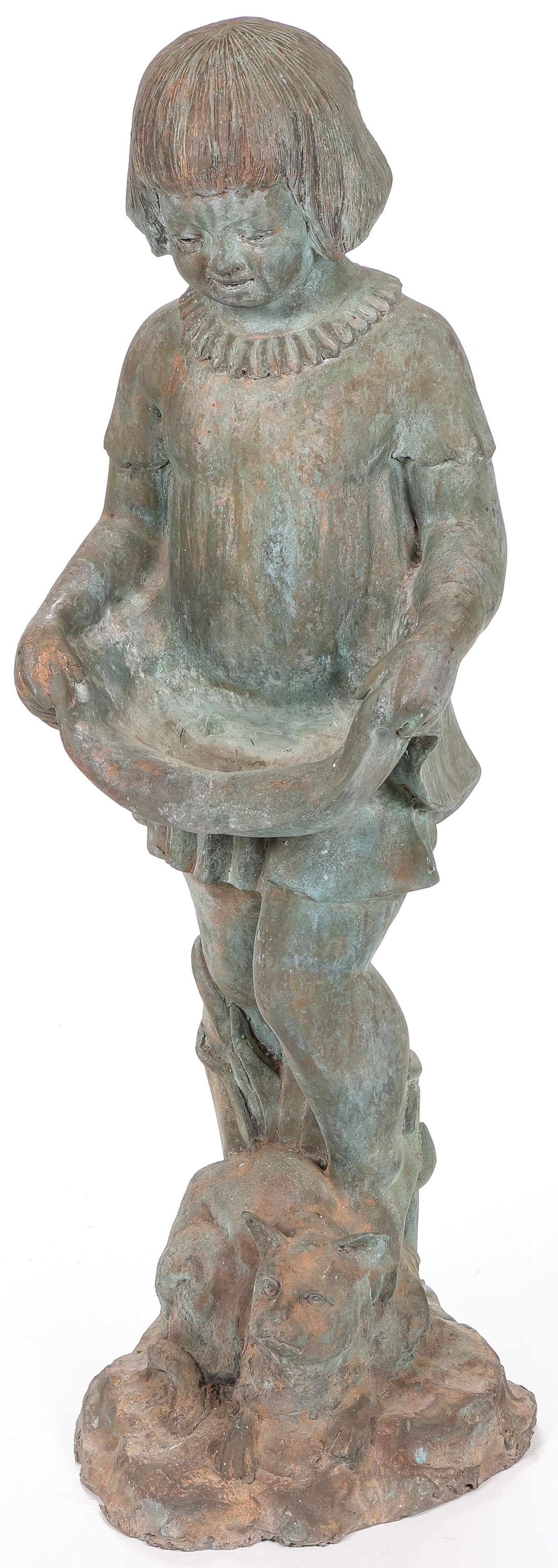 CHARMING BRONZE GARDEN FOUNTAIN (1 of 2)