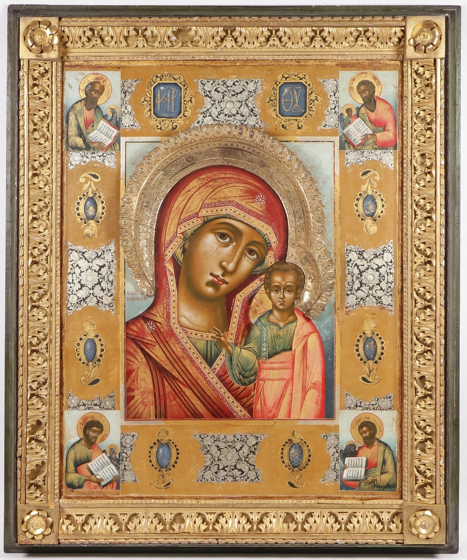 A FINE & IMPRESSIVE MONUMENTAL RUSSIAN ICON (1 of 6)