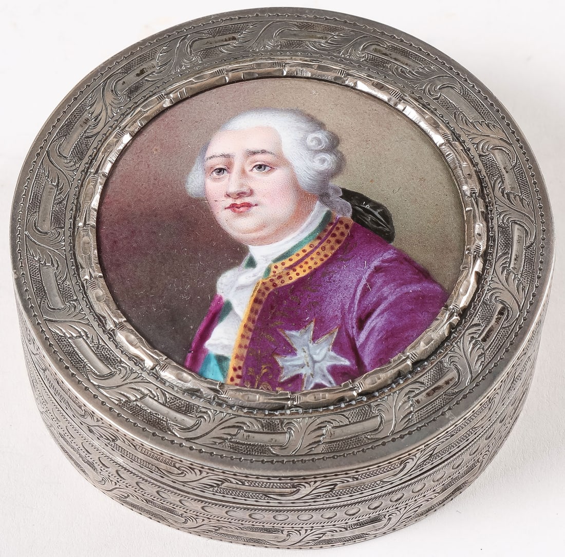 FRENCH SILVER & ENAMEL BOX (1 of 4)