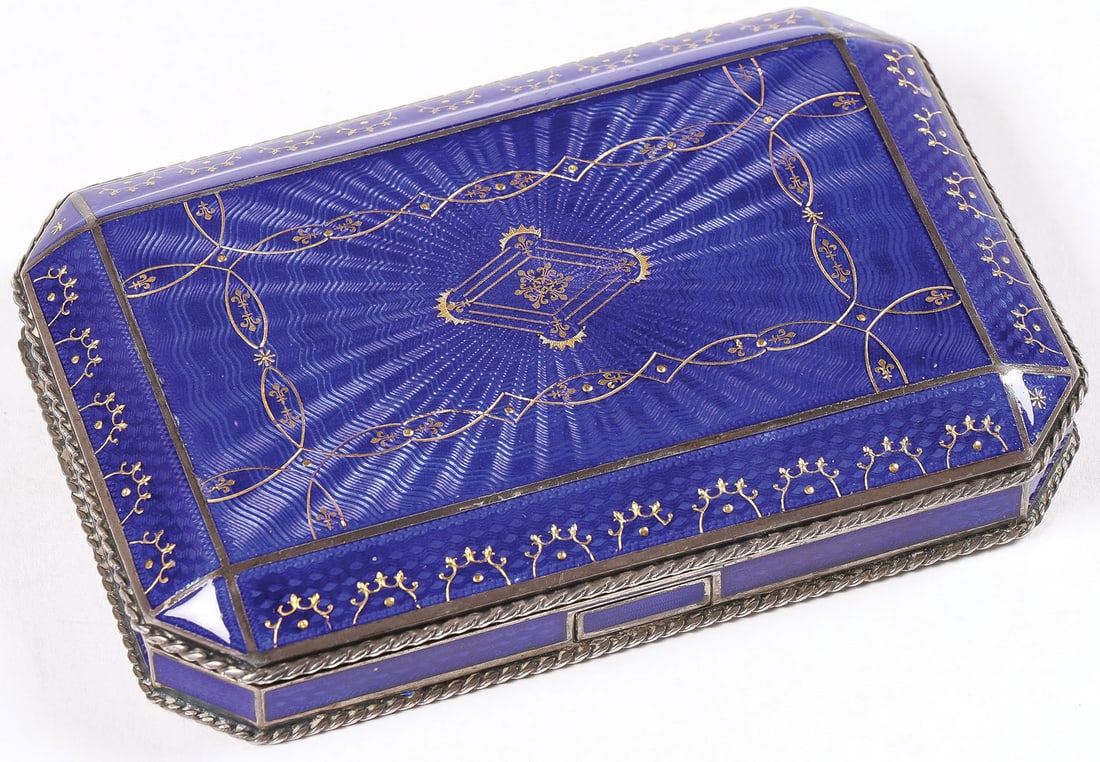 AUSTRIAN GUILLOCHE ENAMELED CASE (1 of 6)