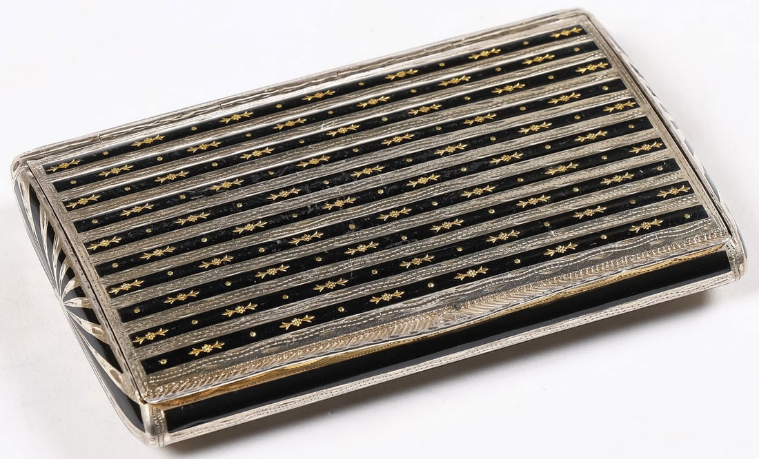 AUSTRIAN SILVER GILT & ENAMEL CASE (1 of 5)
