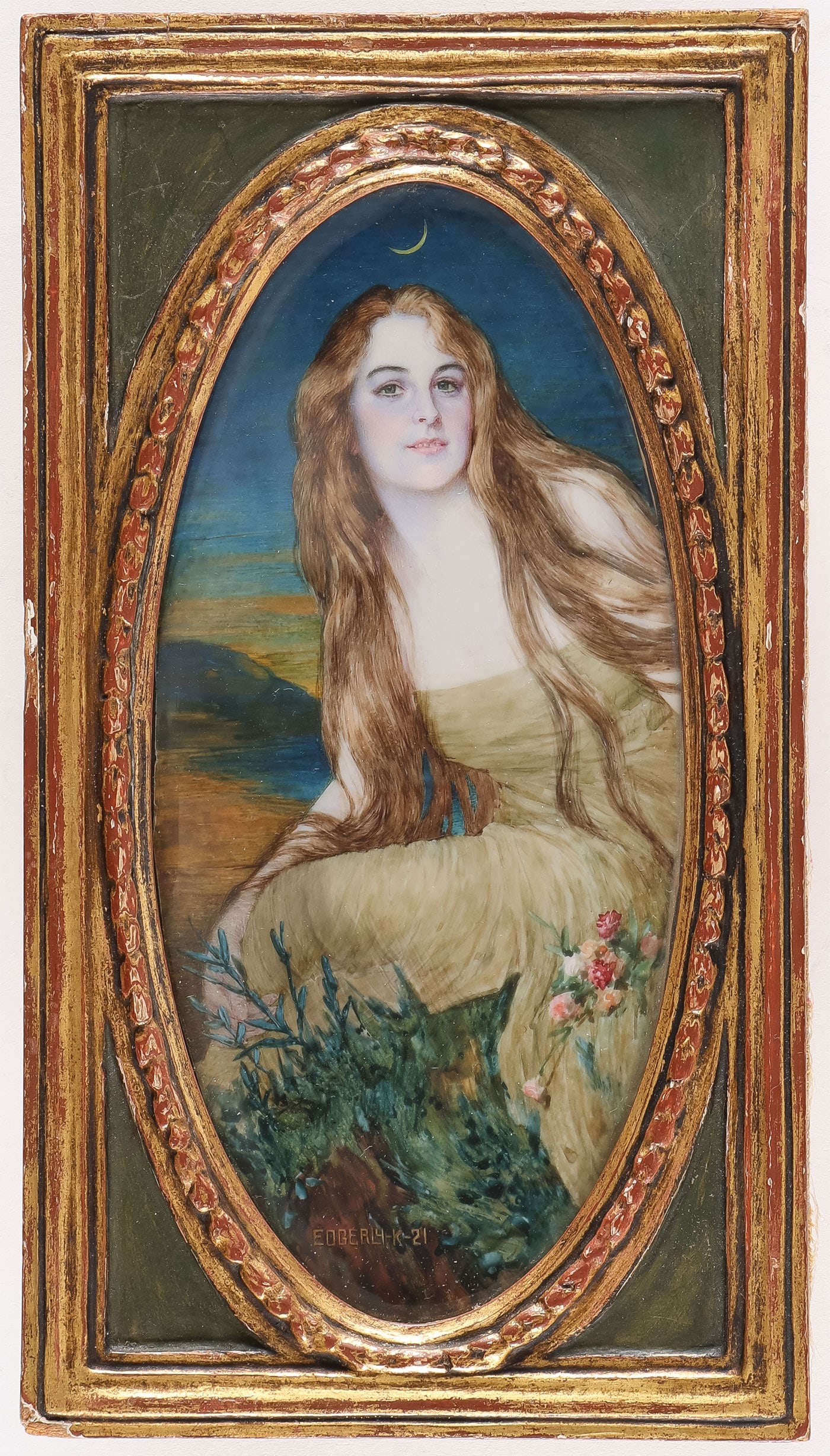 FINE MIRA EDGERLY KORZYBSKA PAINTING, 1921 (1 of 5)