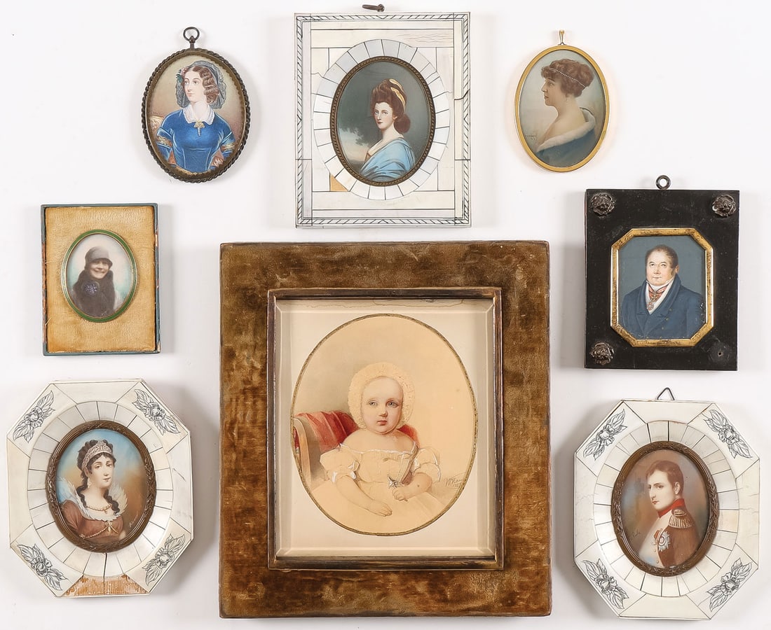 GOOD MINIATURE PORTRAIT GROUP (1 of 2)
