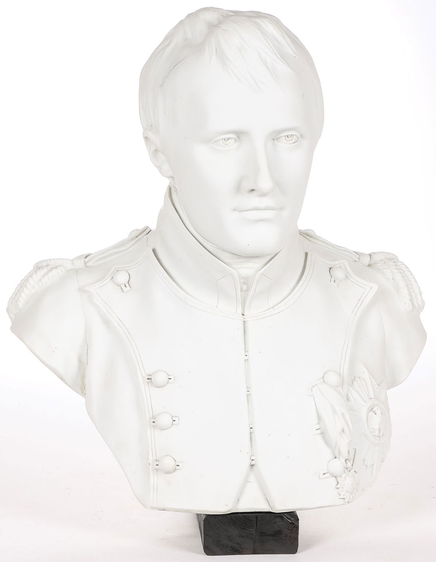 GOOD PORCELAIN BUST OF NAPOLEON, 19TH C (1 of 3)