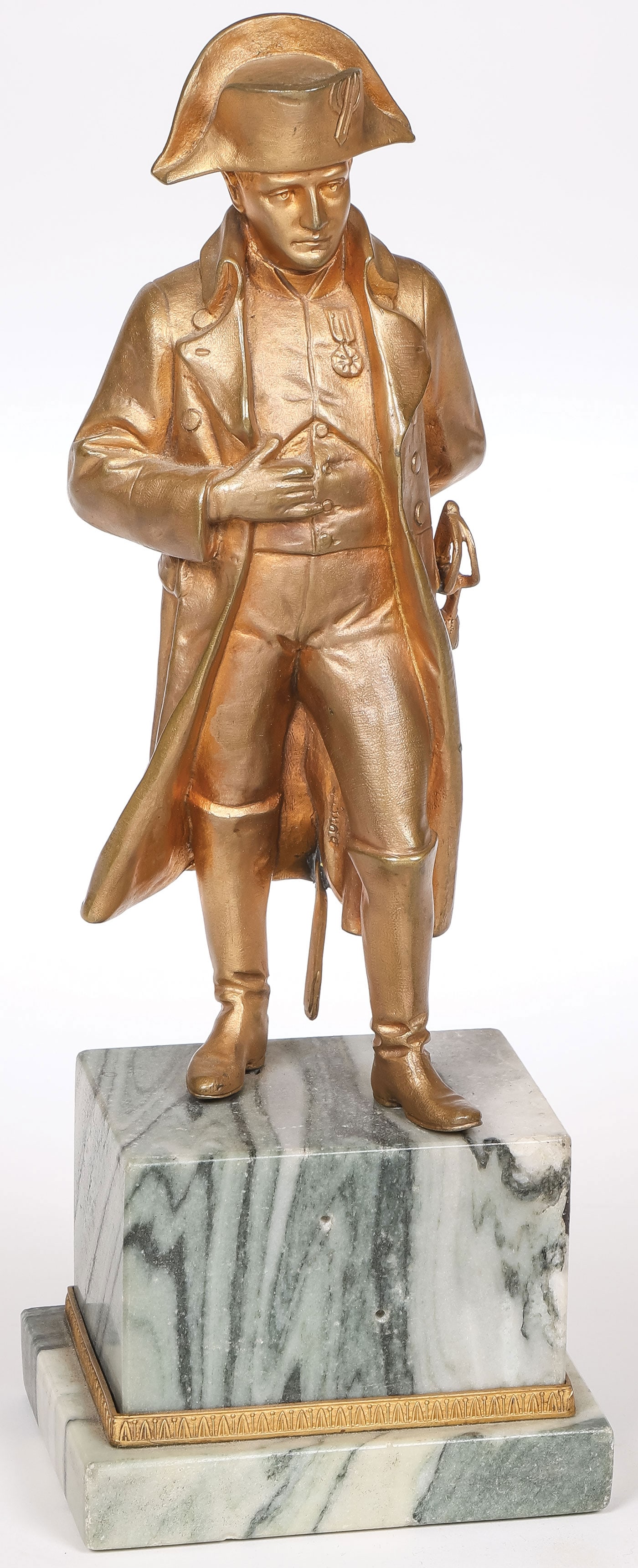 ATTRACTIVE LOUIS CHALON GILT BRONZE NAPOLEON (1 of 5)