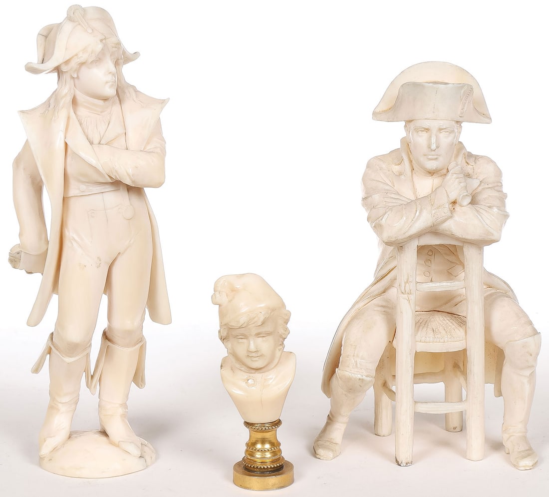 THREE FRENCH CARVED FIGURES, CIRCA 1880 (1 of 3)