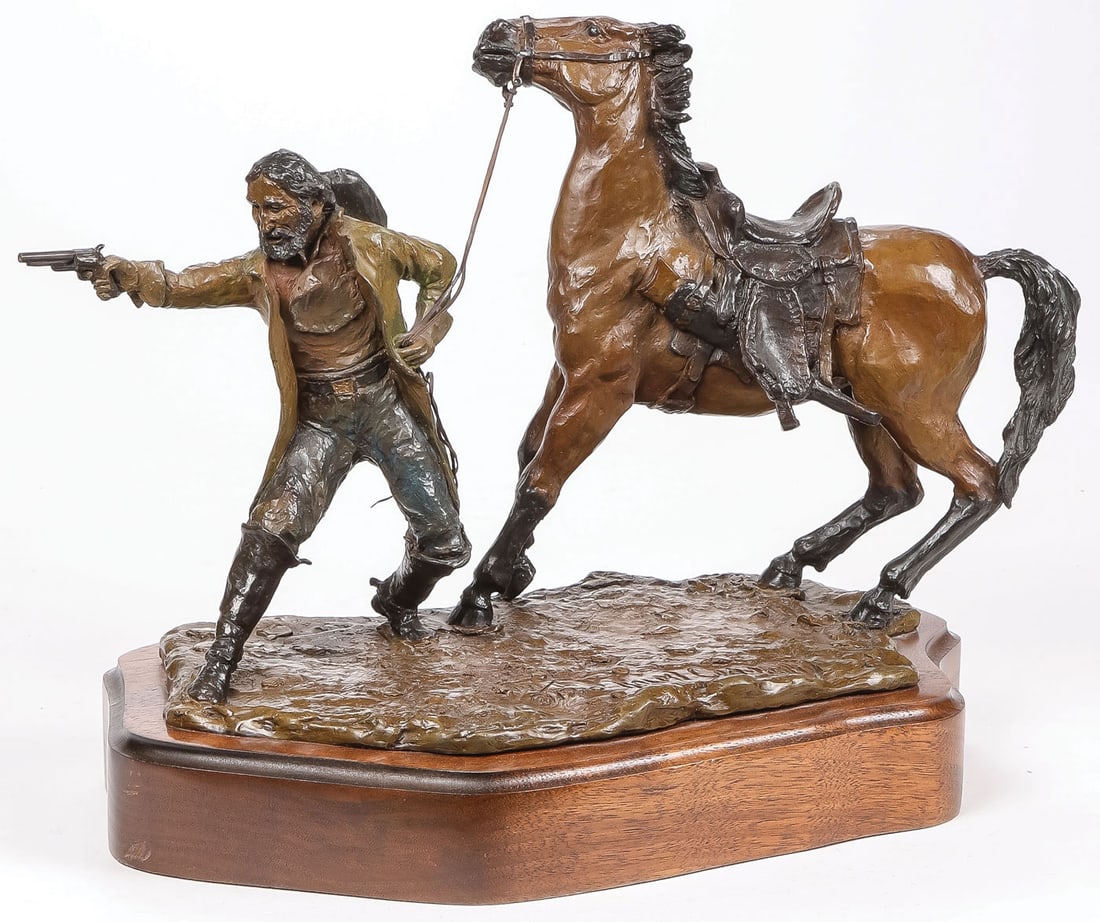 GREAT SIGNED WESTERN BRONZE (1 of 3)