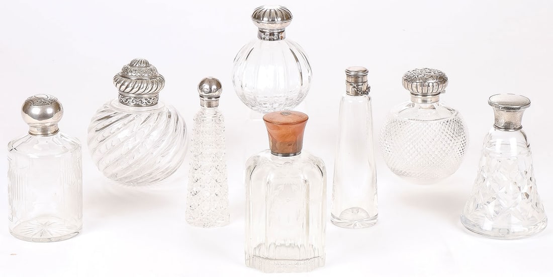 8 EUROPEAN PERFUME & DRESSER BOTTLES (1 of 2)