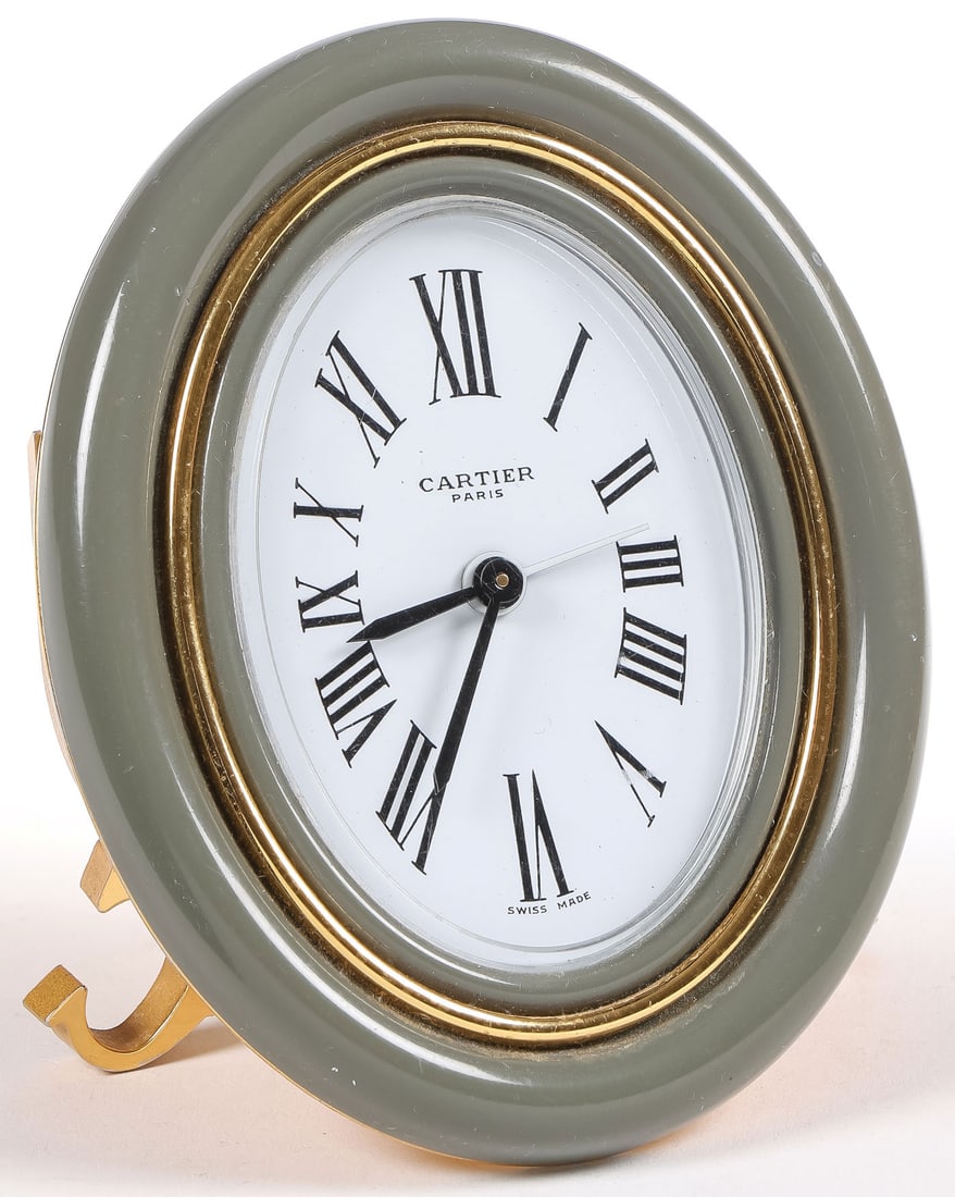 CARTIER CASED DESK ALARM CLOCK (1 of 7)