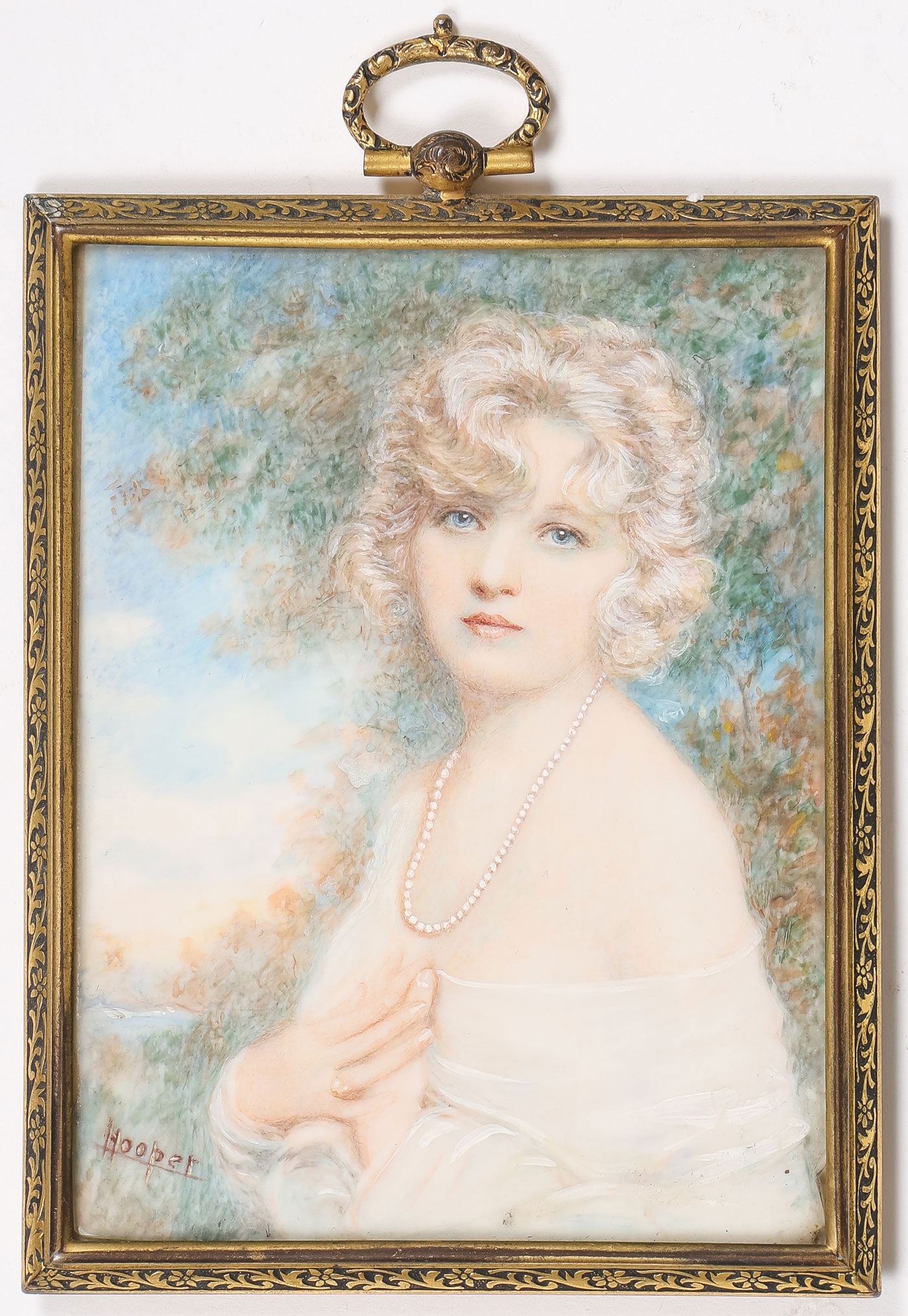 GREAT ROSA HOOPER MINIATURE PORTRAIT, C. 1920 (1 of 3)