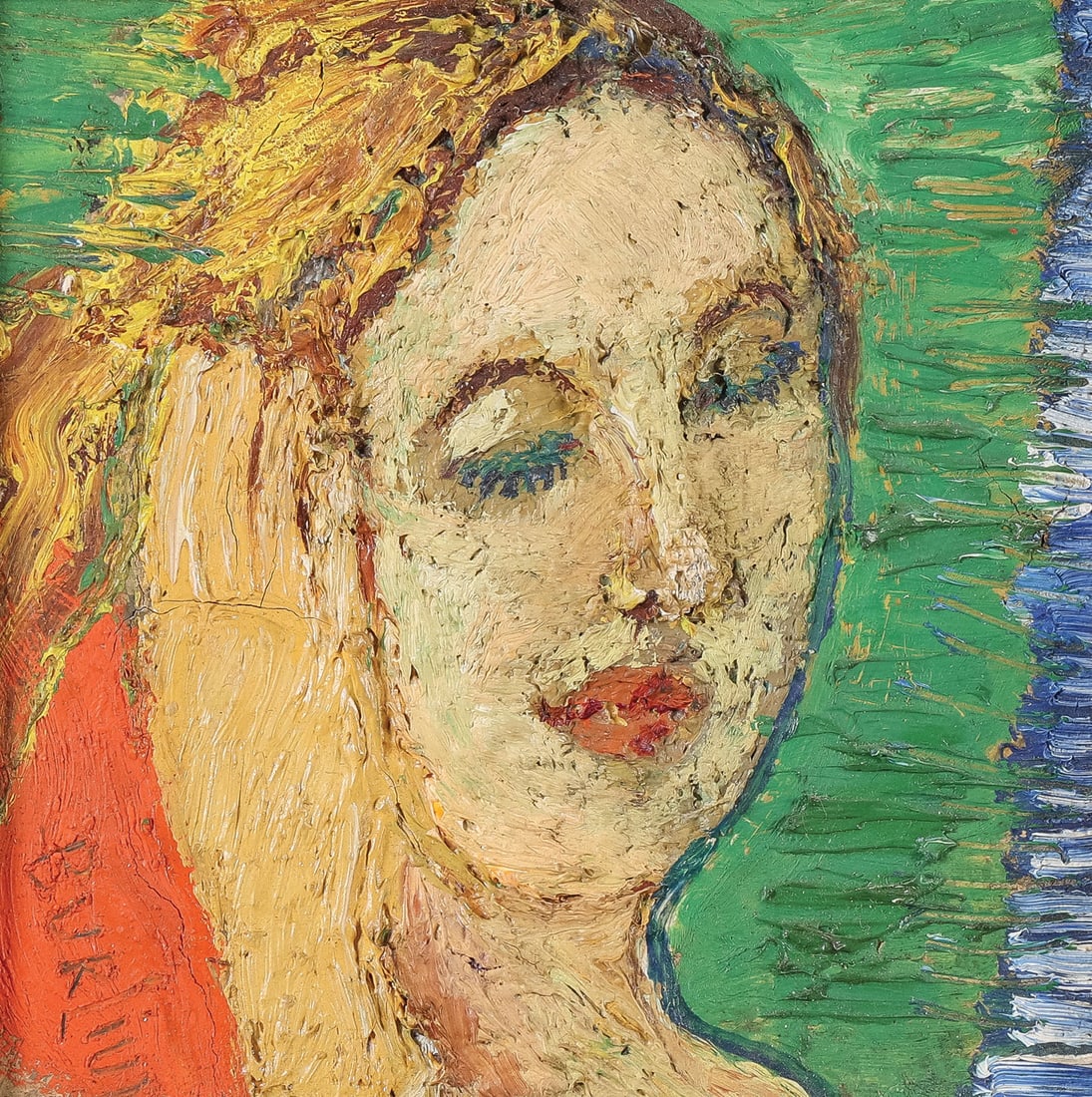 DAVID BURLIUK PORTRAIT OF WIFE, 1961 (1 of 4)