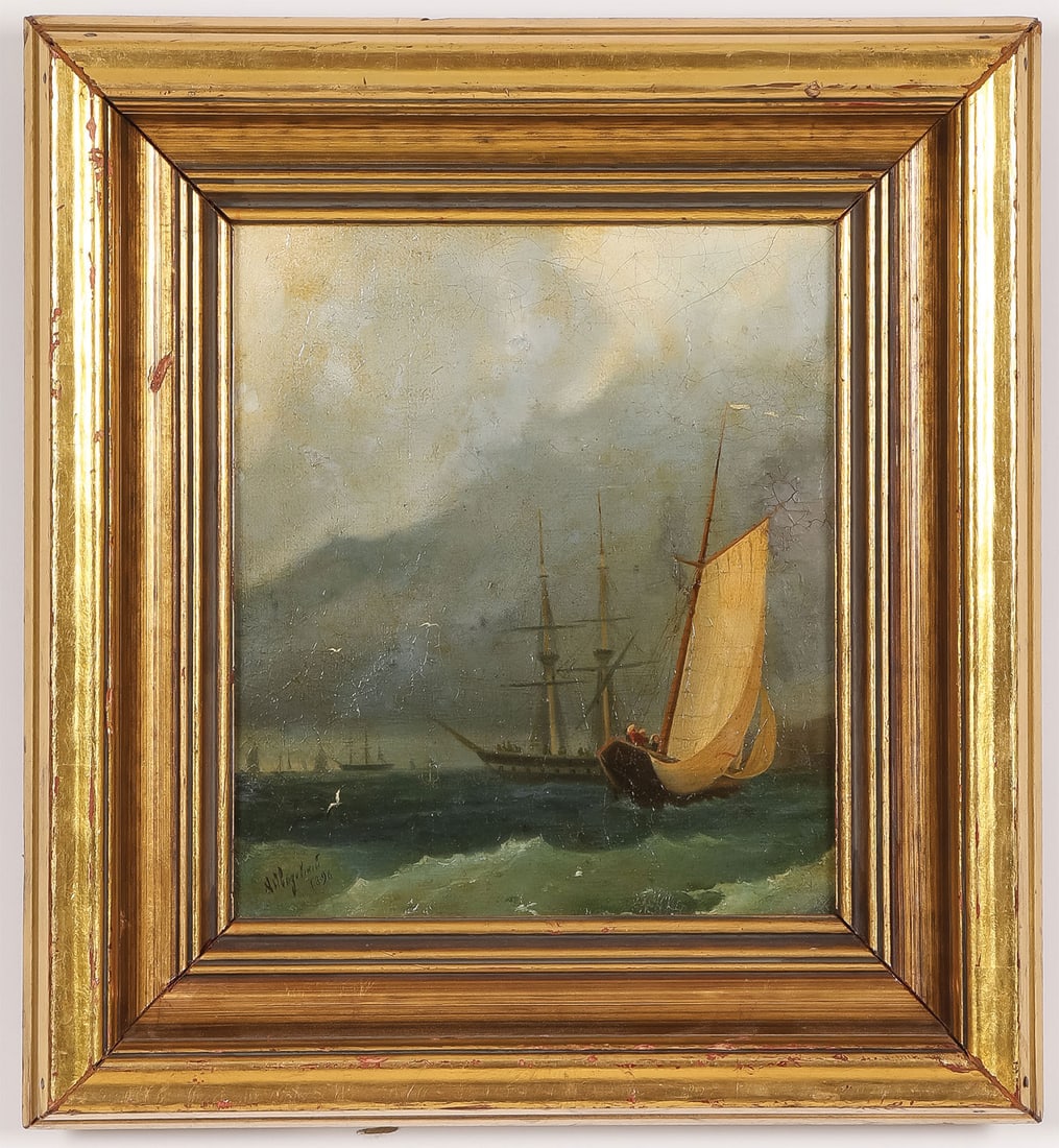 RUSSIAN MARINE PAINTING SIGNED AIVAZOVSKY? (1 of 4)