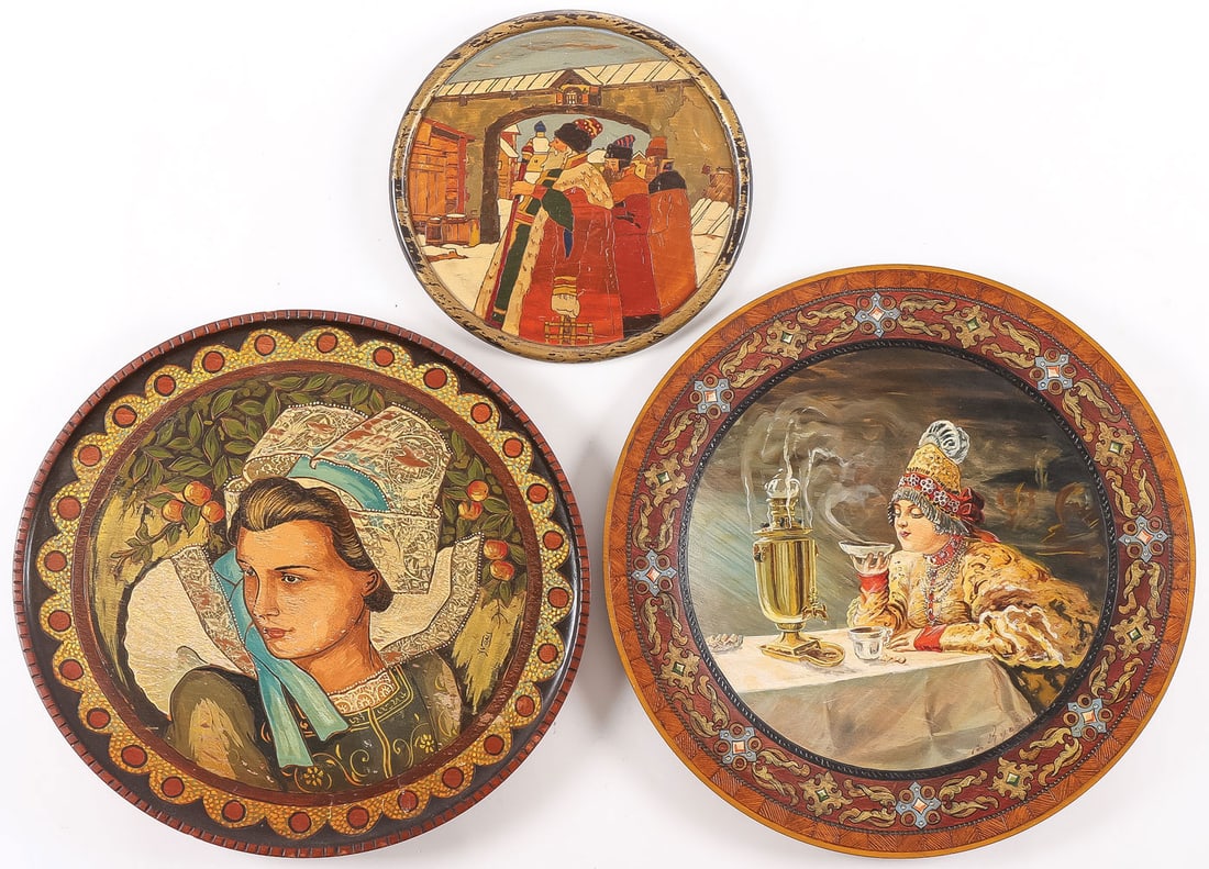 RUSSIAN KUSTAR PYROGRAPHY (1 of 2)