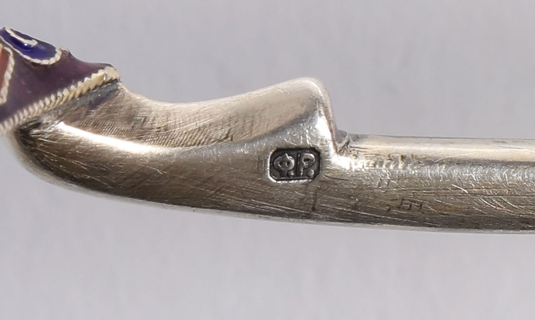 GROUP OF RUSSIAN SILVER & ENAMEL OBJECTS - 6