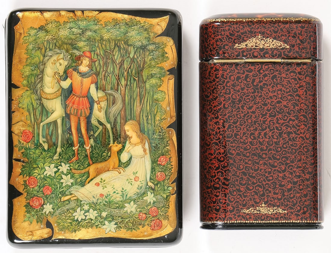 9 RUSSIAN LACQUER BOXES - 3