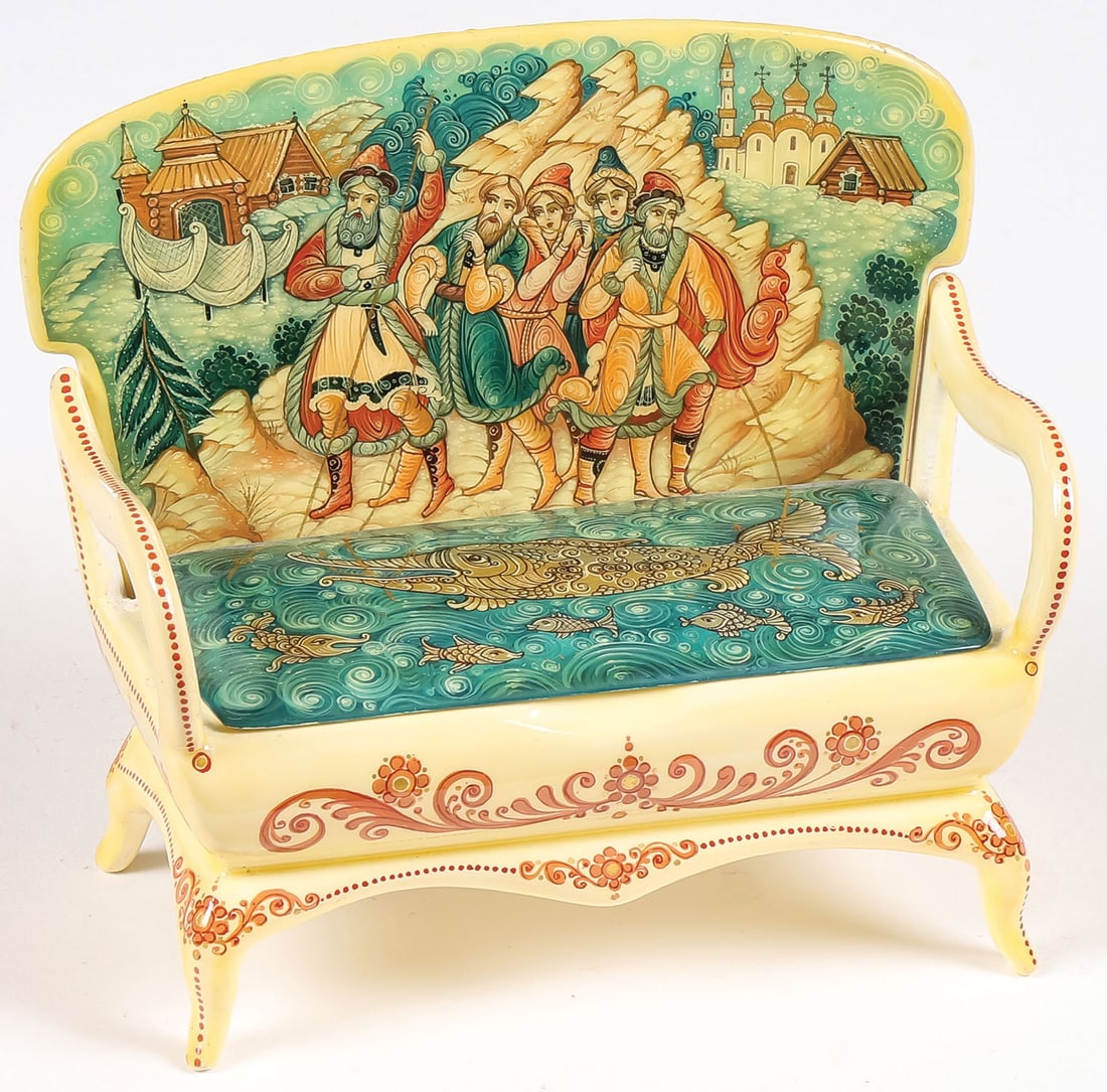 14 HAND PAINTED RUSSIAN LACQUER BOXES - 2