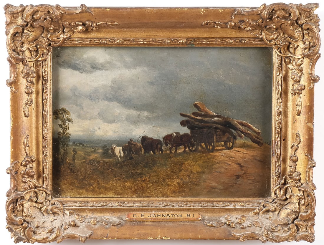 GOOD BRITISH 19th CENTURY OIL SKETCH (1 of 4)