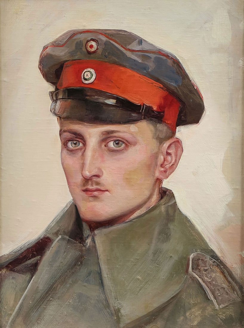 POIGNANT GERMAN WWI SOLDIER PORTRAIT (1 of 2)