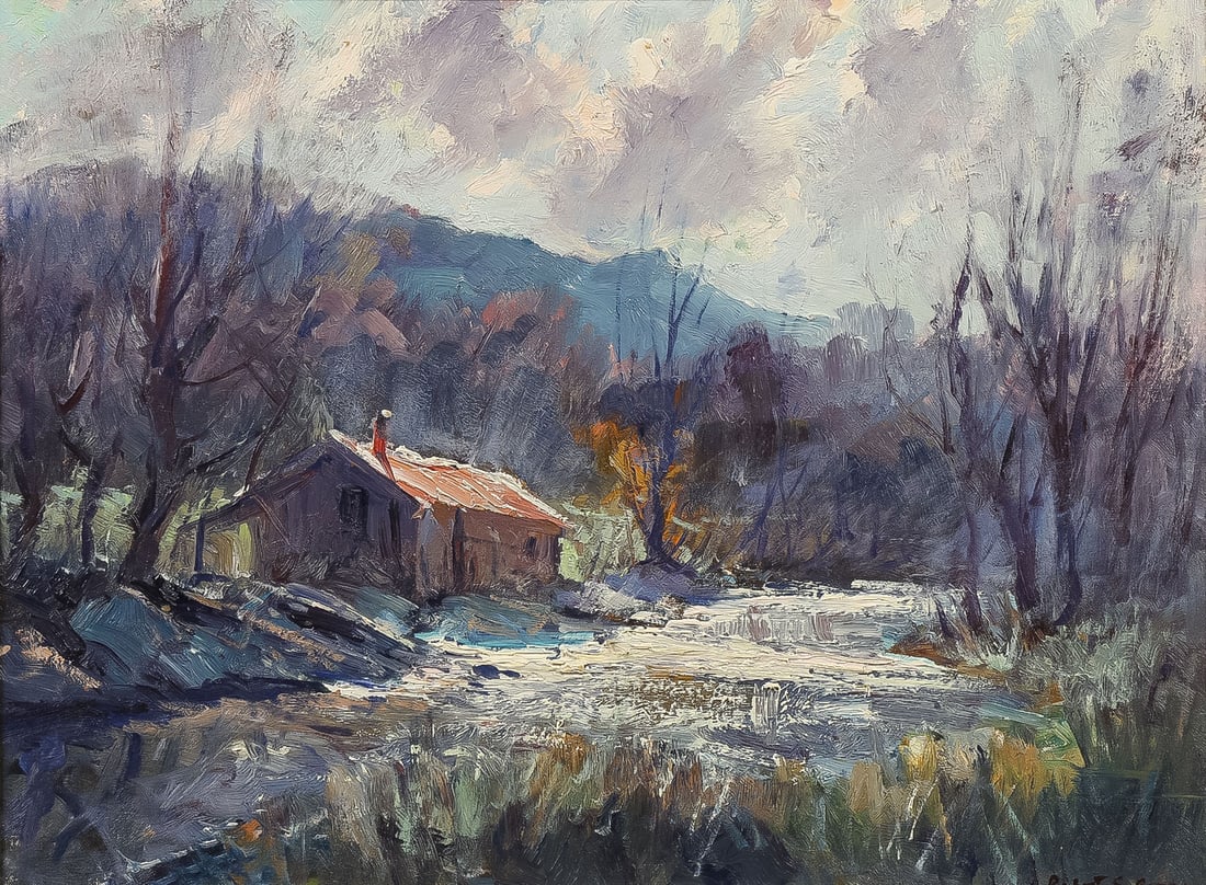 GREAT ROBERT GRUPPE VERMONT PAINTING (1 of 4)