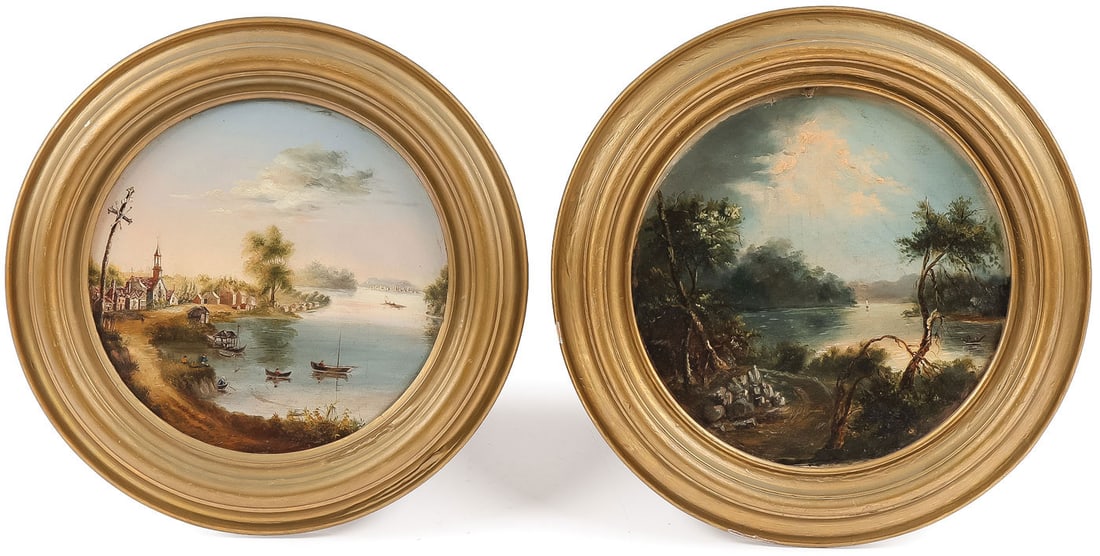 PR BRITISH CLAUDIAN CAPRICCIO's, 19th C (1 of 7)