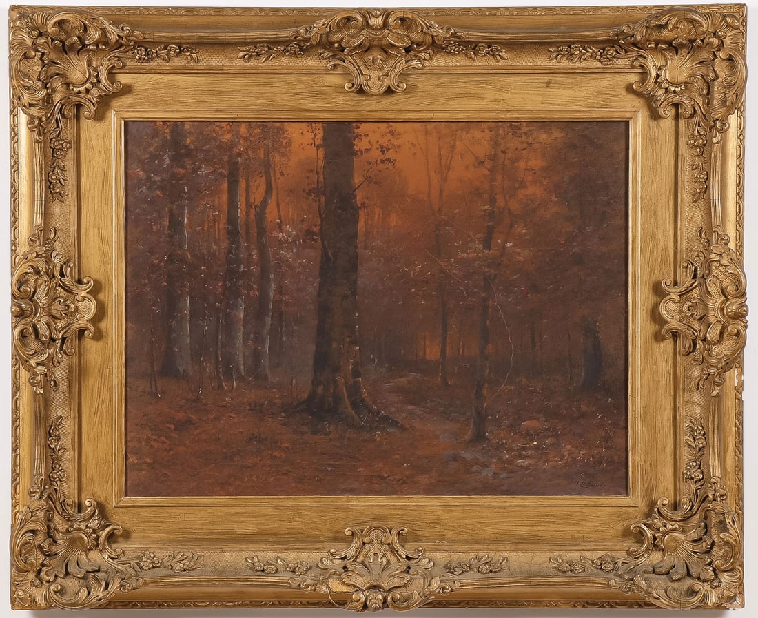 SIGNED INDIAN PAINTING J.E. BUNDY (1 of 4)