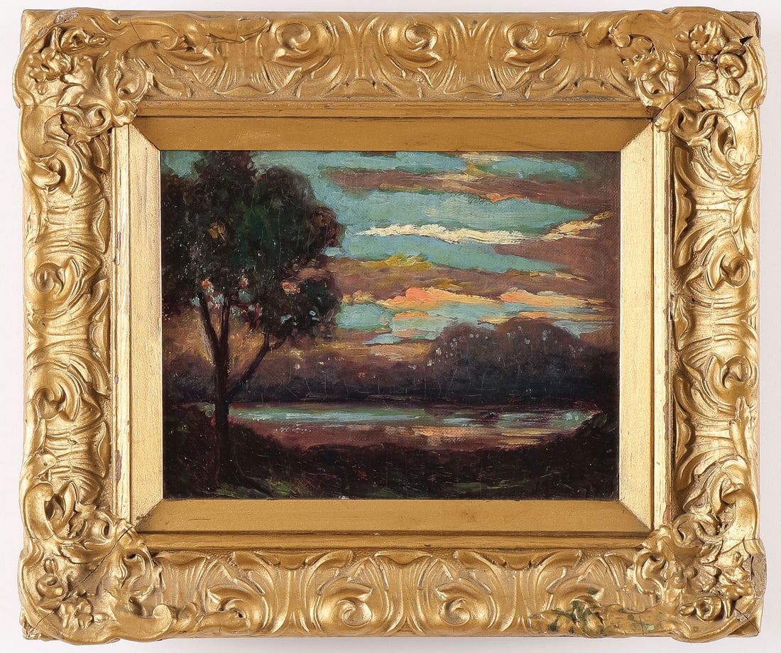 SIGNED LANDSCAPE DATED 1917 (1 of 3)