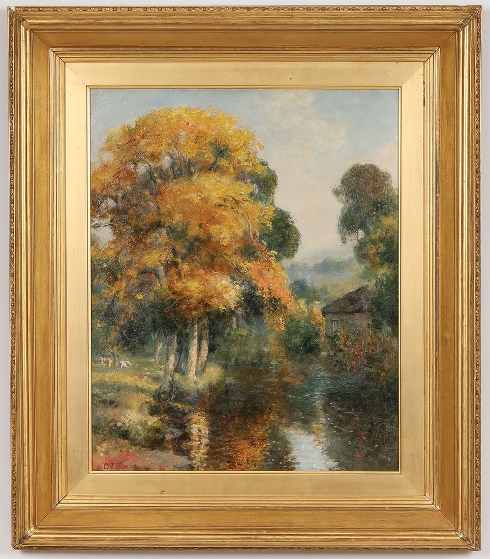 ATTRACTIVE SIGNED BRITISH LANDSCAPE, C. 1890 (1 of 4)