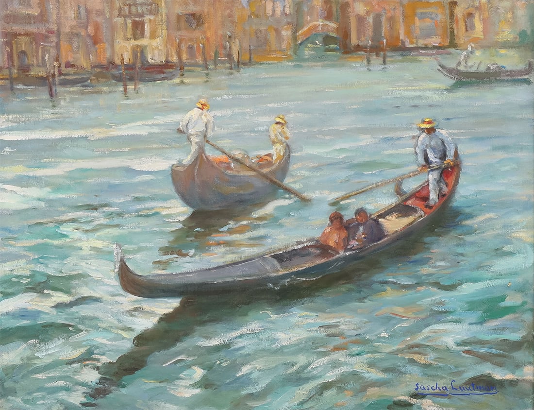 GOOD SIGNED VENICE PAINTING (1 of 4)