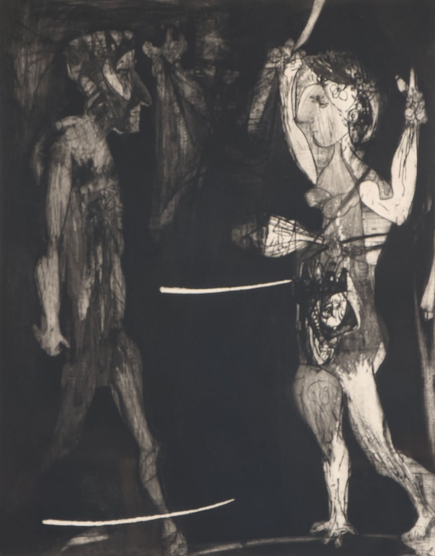 PR GREAT LASANSKY SIGNED ETCHINGS, C. 1946 (1 of 6)