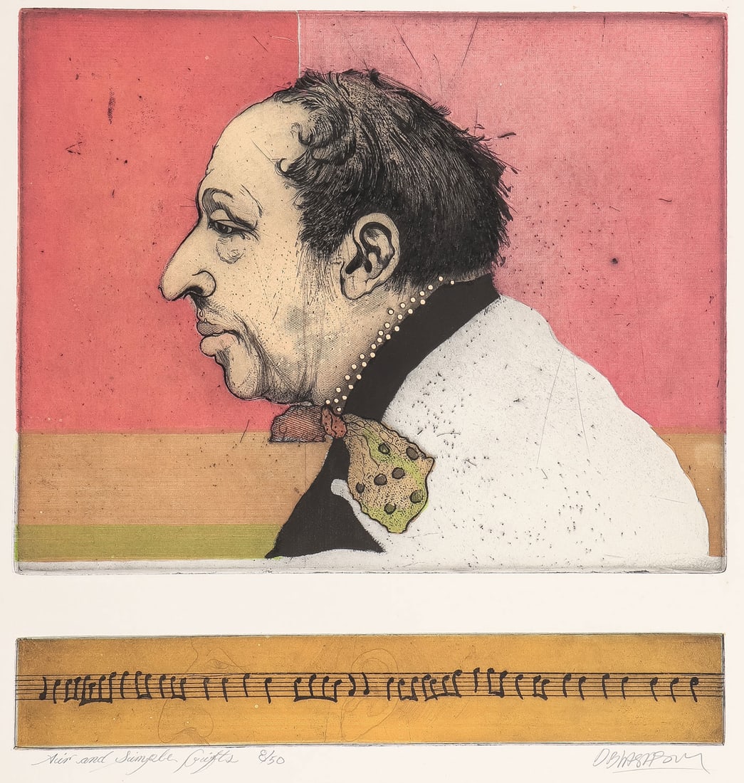 INTERESTING DIEGO LASANSKY SIGNED ETCHING (1 of 4)