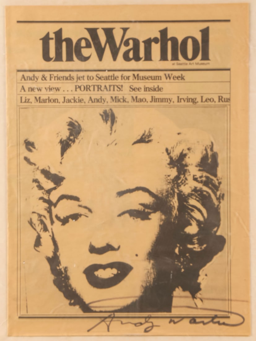 SIGNED WARHOL ADVERTISEMENT (1 of 2)
