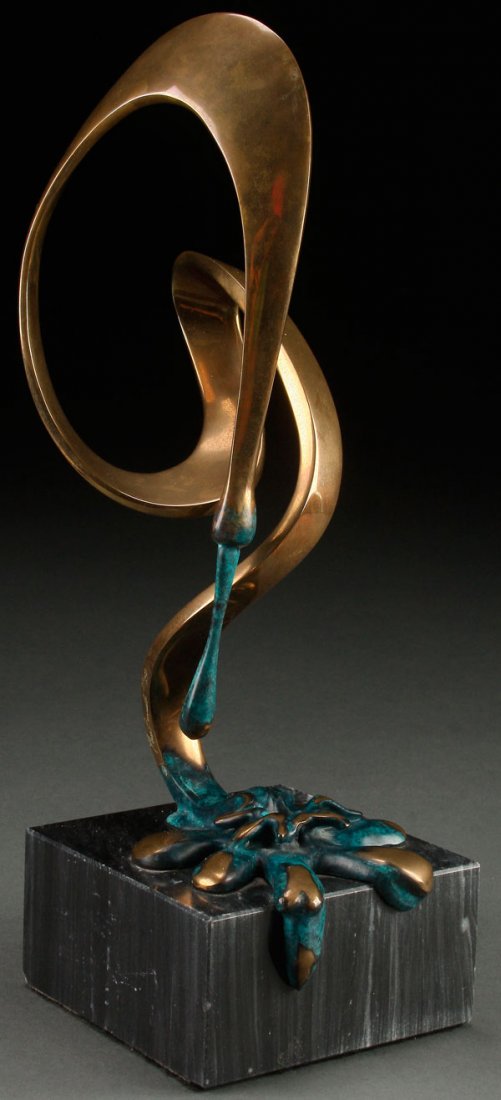 TOM BENNETT(American b. 1928) BRONZE SCULPTURE: TOM BENNETT(American b. 1928)An Abstract Splatter BronzeInscribed Tom Bennett 210/250Overall height 12.5 inches (31.5 cm).