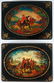 TWO RUSSIAN LACQUER BOXES, MSTERA, 20TH CENTURY