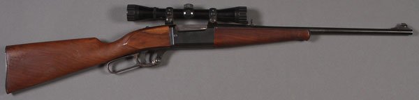 A SAVAGE MODEL 99A LEVER ACTION RIFLE. .250 CAL.: A SAVAGE MODEL 99A LEVER ACTION RIFLE. .250 caliber with Bushnell sport view scope. Serial # CO11747. Length 40 inches. This lot requires Federal Firearms License (FFL) for transfer of purchase and sh