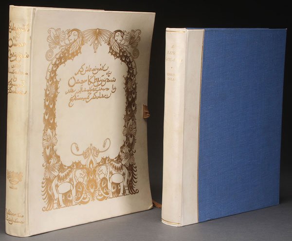 TWO EDMUND DULAC ILLUSTRATED BOOKS, EARLY 20TH C: TWO EDMUND DULAC ILLUSTRATED BOOKS, EARLY 20TH CENTURY. Comprising “Rubaiyat of Omar Khayyam” translated by Edward Fitzgerald, signed by artist and numbered edition 355/750, published by Hodder an