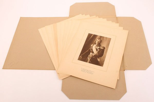 IMPERIAL RUSSIAN FAMILY FOLIO, CIRCA 1915: AN IMPERIAL RUSSIAN FOLIO OF THE TSARS FAMILY, CIRCA 1915. Comprising 12 unmounted photogravures depicting various members of the Royal family in different settings including Tsar Nicholas II in unifo