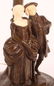 PETER TERESZCZUK, DAUM NANCY BRONZE & GLASS LAMP - 4