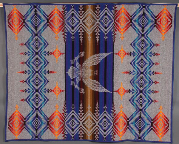 FOUR PENDELTON “BEAVER STATE” BLANKETS: FOUR PENDELTON “BEAVER STATE” BLANKETS. With Various designs, all with sewn labels.