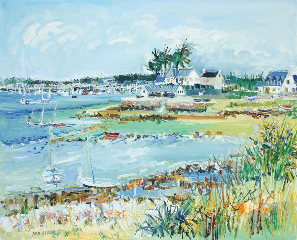 OIL PAINTING, FRENCH, YOLANDE ARDISSONE: YOLANDE ARDISSONE(French b. 1927) Face a la Trinite Oil on canvas Signed lower left 32 inches x 40 inches (81.2 x 101.6 cm)