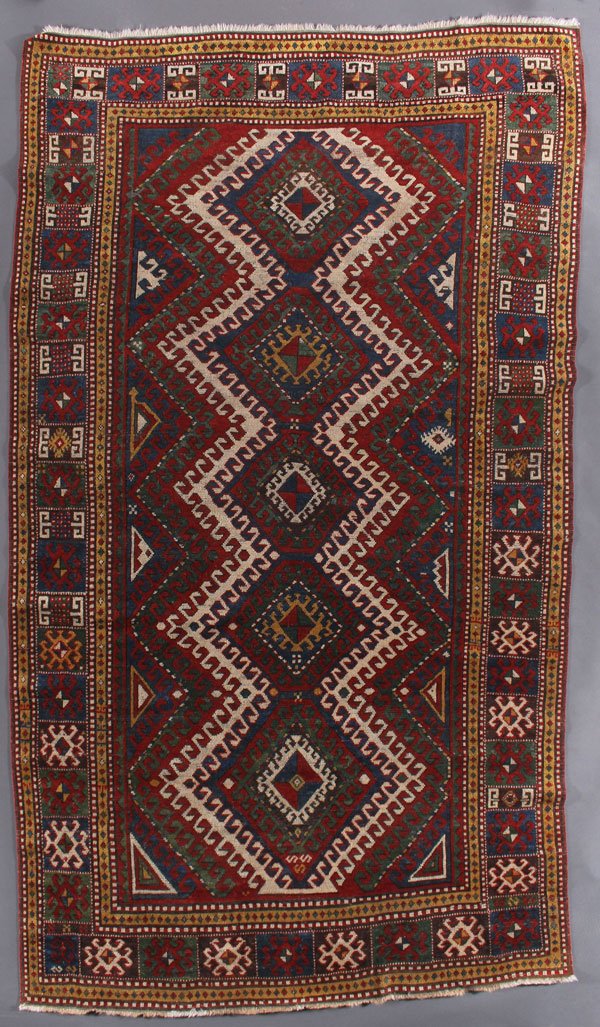 A TURKISH ORIENTAL RUG, SECOND QUARTER 20TH C: A TURKISH ORIENTAL RUG, SECOND QUARTER 20TH CENTURY. With Borjalou design. 5 feet 1 inch x 9 feet (154.9 x 274.3 cm). Provenance: From the lifetime estate collection of Jose Antonio Danobeitia (1942-2