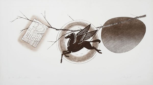 JAMES ROSENQUIST SIGNED ETCHING: JAMES ROSENQUIST (American b. 1933) Spring Cheer - 1978 Etching and aquatint Signed and dated lower right in pencil “Rosenquist 1978”, numbered and titled lower left “6/15 AP Spring Cheer 2 stat