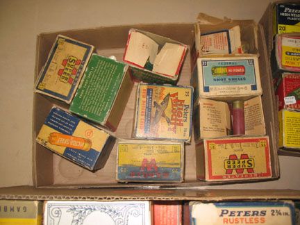 OVER 140 VINTAGE SHOTGUN SHELL BOXES early to mid - 3