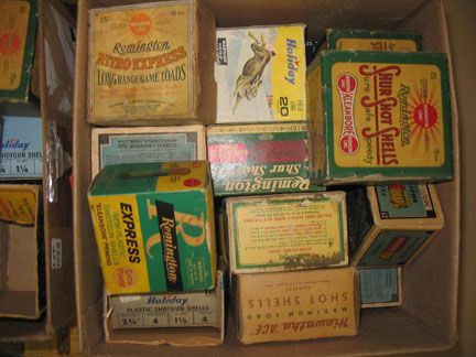 OVER 140 VINTAGE SHOTGUN SHELL BOXES early to mid - 4