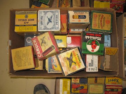 OVER 140 VINTAGE SHOTGUN SHELL BOXES early to mid - 5